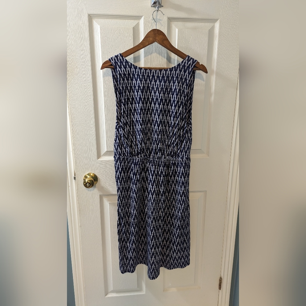Joe Fresh Blue Chevron Dress XL - Picture 2 of 5